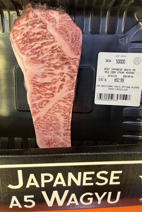 Beef Japanese A5 Wagyu Springfield Va New York Steak 9999 Pound