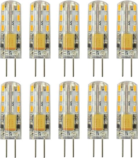 RAYHOO 10pcs G4 LED Bulbs JC Bi Pin Base Lights 1 5W AC DC 12V 10W 20W