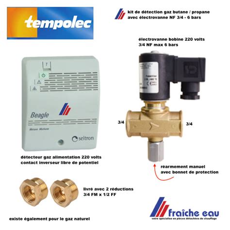 KIT GAS HOME LPG TEMPOLEC détection d une fuite de gaz butane propane