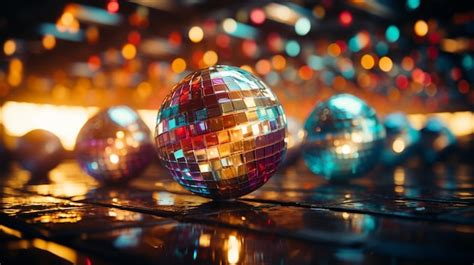 Premium Photo | Colorful disco ball