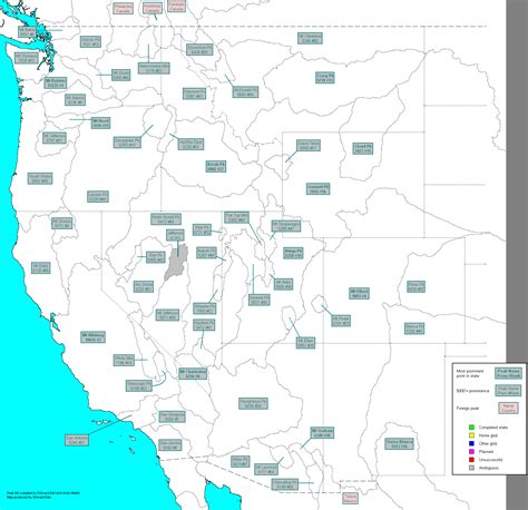 Blank Map Of Western United States