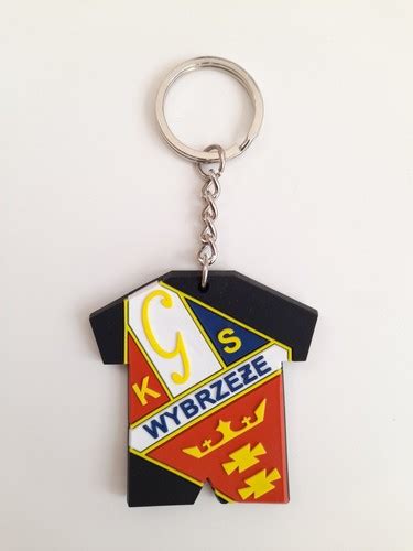 Gks Wybrzeze Gdansk Shirt With Crest Keyring Official Licensed Product