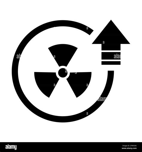 S Mbolo De Radiaci N T Xica Aislado Sobre Fondo Blanco Se Al De