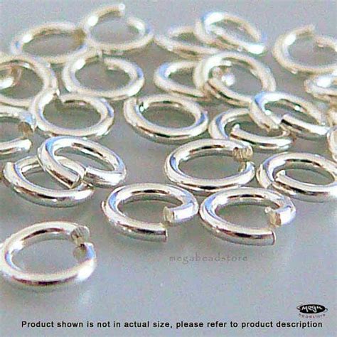 Mm G Sterling Silver Jump Rings Open Pcs F