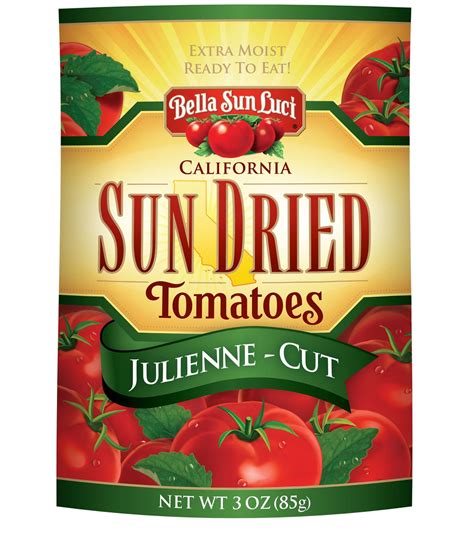 Bella Sun Luci California Sun Dried Julienne Cut Tomatoes 3 Pack 3 Oz Re Sealable Pouch