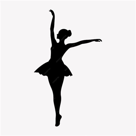 Premium Vector | Elegant ballerina silhouette dancing gracefully