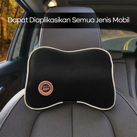 Boutique Bantal Leher Kursi Mobil Car Neck Pillow Memory Foam Car