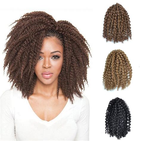 Sara Afro Kinky Curly Mali Bob Braiding Hair 20cm8inch African Braids Hair Extensions Havana