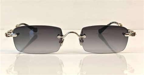 Chrome Hearts Pills Iii Rimless Sunglasses By Chrome 49 Off