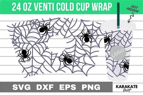 Spider Web Oz Venti Hole Wrap Svg Graphic By Karakate Creative