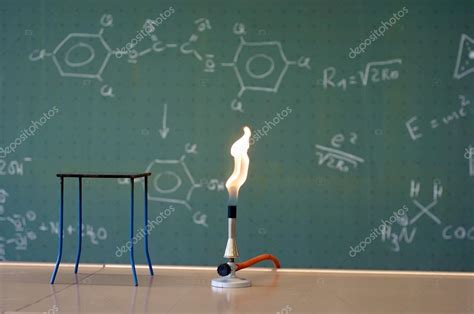 Bunsen burner in a lab — Stock Photo © Stefan_90 #40973611