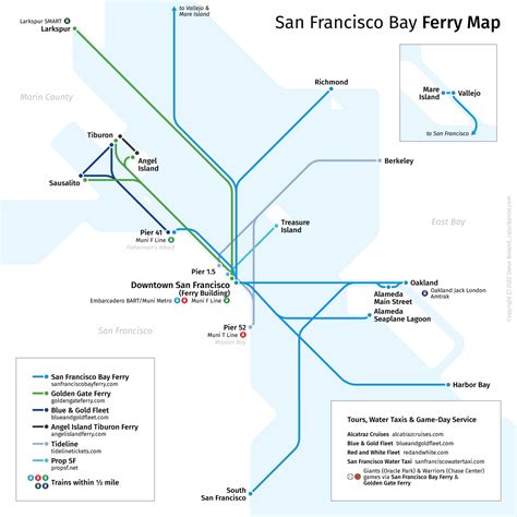 San Francisco Bay Ferries Transit Maps By Calurbanist