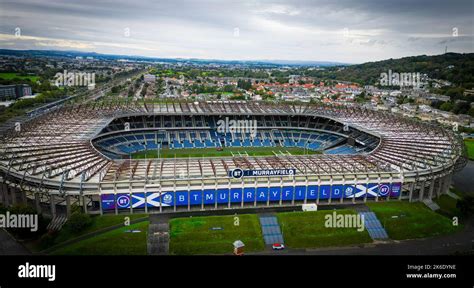 Murrayfield Stadium In Edinburgh Aerial View Edinburgh Scotland