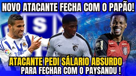 PAYSANDU FECHA ATACANTE E RECUSA PROPOSTA DE ATACANTE DA SÉRIE A