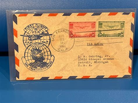 First Flight - San Francisco to Macao. 1937 – History Bound
