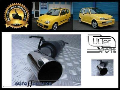 EXHAUST SPORT MUFFLER For Fiat CINQUECENTO SPORTING 1992 1996 1997 1998