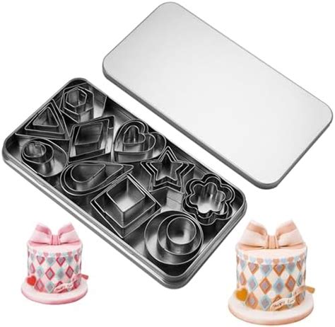 Mini Cookie Cutter Shapes Set Tiny Stainless Steel Stamps Of