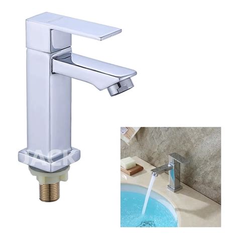 Torneira Para Banheiro Lavabo Luxo Metal Cromada Moderna Bica Baixa