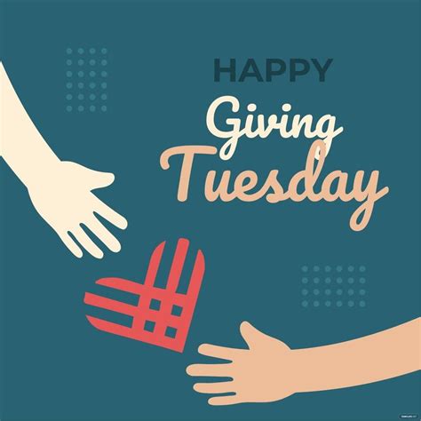 Happy Giving Tuesday Illustration In Psd Illustrator Eps Svg 