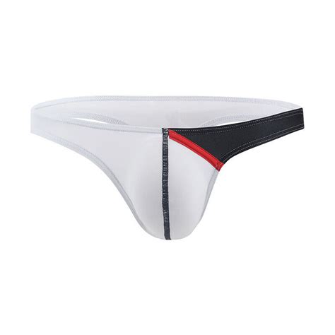 Sexy Mens Low Rise Bulge Pouch Thong T Back G String Bikini Underwear