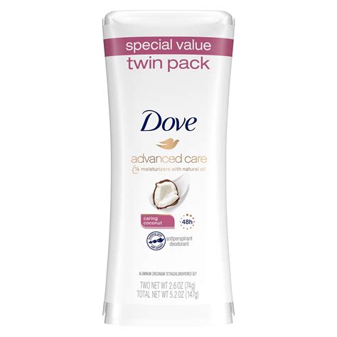 Dove Advanced Care Antiperspirant Deodorant Stick Caring Coconut 26