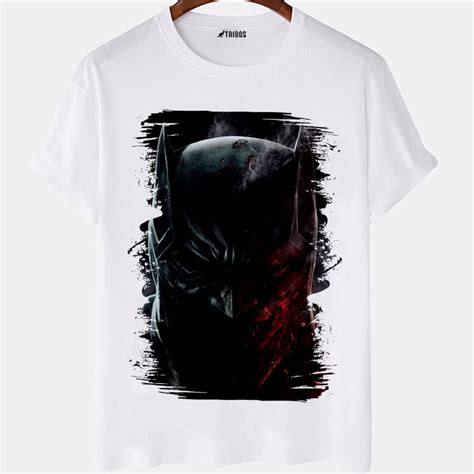 Camiseta Masculina Batman Monstro Super Herois Arte Camisa Blusa Branca