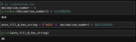 Python 玩转 10进制 16进制相互转换 凌顺实验室