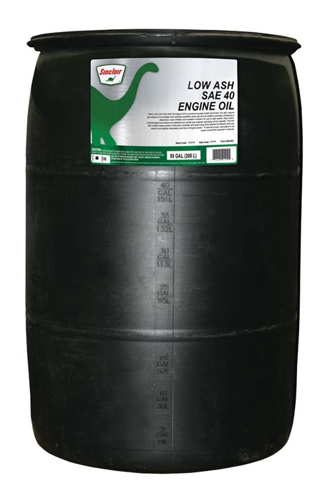 Sinclair Natural Gas Low Ash Sae 40 Engine Oil