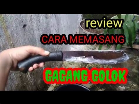 Cara Pasang Gagang Golok Dari Bahan Plastik Youtube