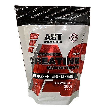 Creatina 300g Refil Monohidratada Ast Sports Melhore Seus Treino