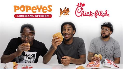 Popeyes Chicken Sandwich Vs Chick Fil A Taste Test Youtube