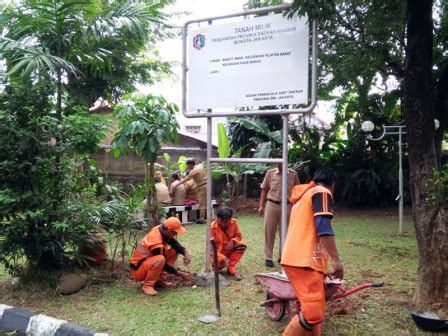 Dua Aset Pemprov DKI Di Jaksel Dipasangi Plang