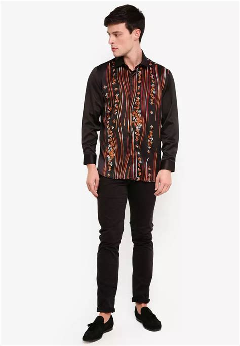 Buy Gene Martino Men S Batik Art Strip Online Zalora Philippines