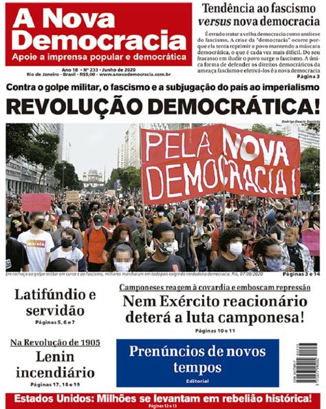 Edi O N Do Jornal A Nova Democracia Dispon Vel No Site Nas