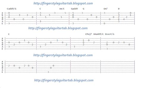 Bed of Roses Bon Jovi Fingerstyle Guitar Tablature Full Song ...