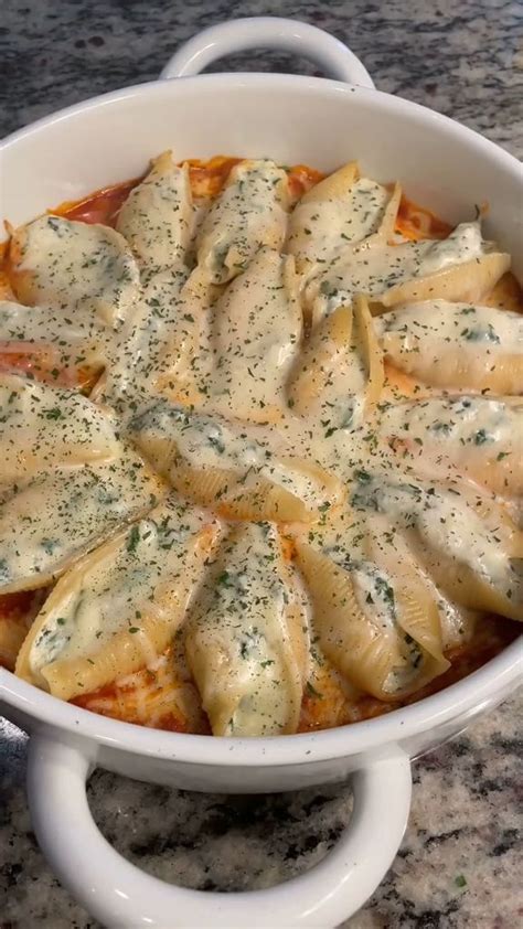 Ricotta Stuffed Shells Recipe Step By Step Video The Recipe Rebel Artofit