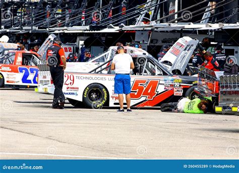 Nascar Gander Outdoors Truck Series Garage Iowa Editorial Stock