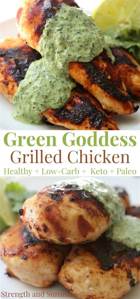 Green Goddess Grilled Chicken Keto Paleo Healthy Low Carb Chicken