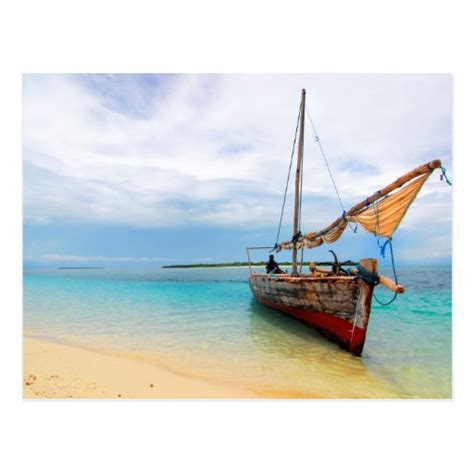 Traditional Dhow Zanzibar Tanzania Postcard Zazzle