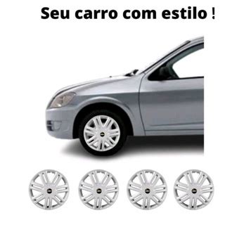 Jogo Calotas Carro Aro 13 GM Astra Celta Corsa Classic Chevrolet