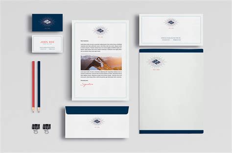 Business Stationery Mockup 01 - Free Mockup World