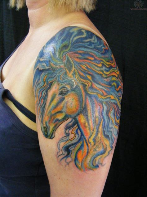 Head tattoos, Horse tattoo, Tattoos