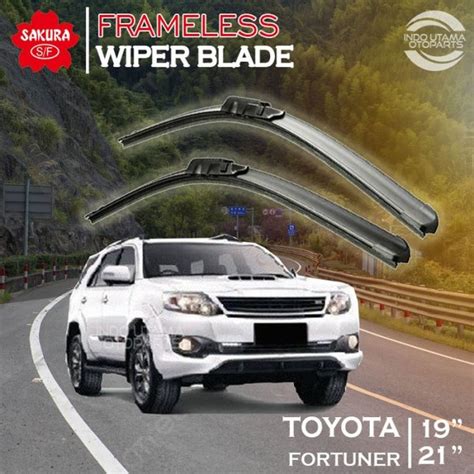 Jual Wiper Frameless Toyota Fortuner Karet Kaca Mobil SAKURA Di Lapak