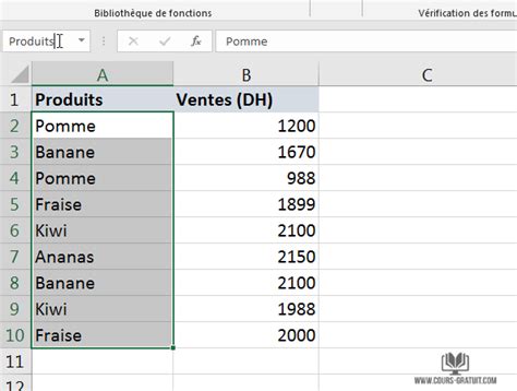 Tutoriel Excel Cr Er Une Plage Nomm E Tutoriel Excel Hot Sex Picture