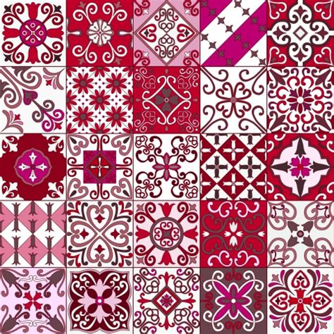 T Rposter Rot Patchwork Kuechenrueckwandfolie De