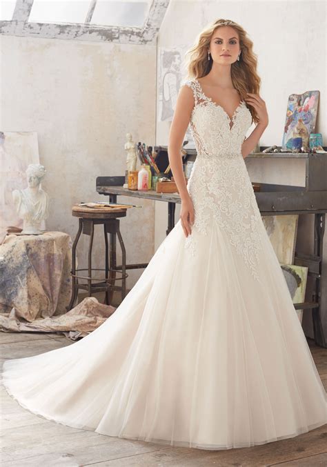 Wedding Dress Mori Lee 8117 A Line With Straps Dresses