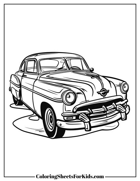Vintage Car Coloring Pages (Free Printable Designs) - Coloring Sheets