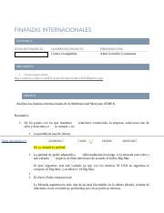 Evidencia Finanzas Internacionales Docx Finanzas Internacionales