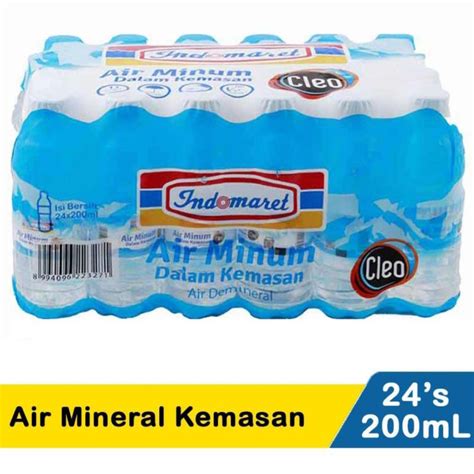 Jual Air Minum Cleo Indomaret Ml Isi Shopee Indonesia