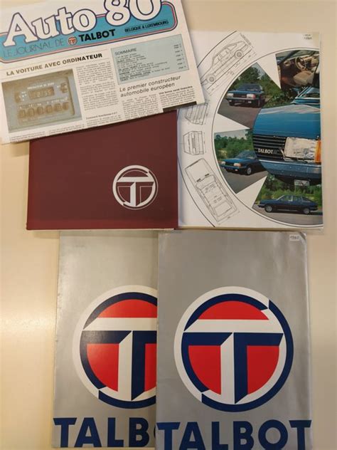 Brochures Catalogues Talbot Simca Matra Catawiki